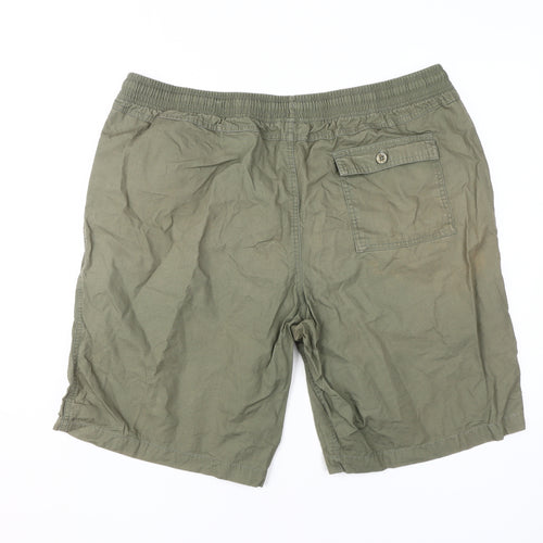Cotton Traders Green Cargo Shorts XL Unisex Adults