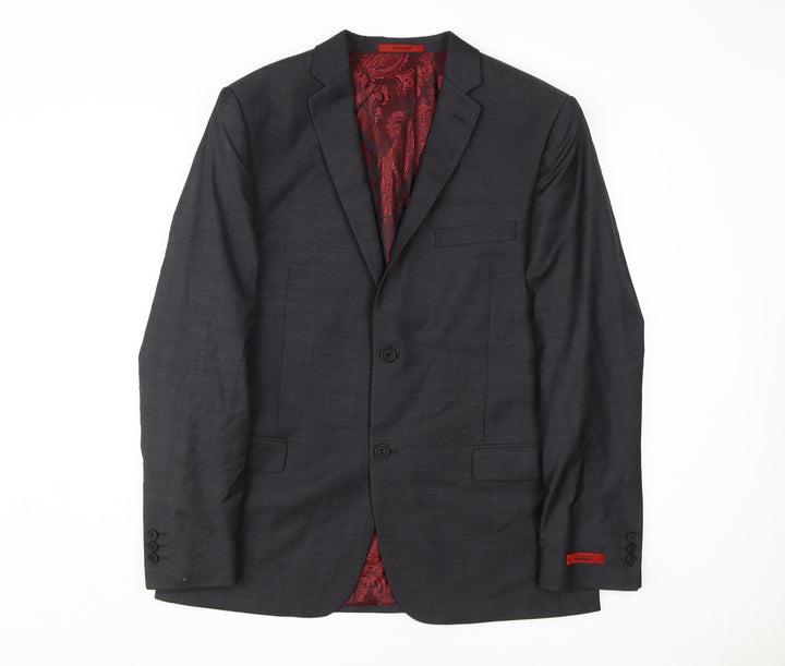 Ted Baker Men's Grey Suit Jacket 42R Classic Style