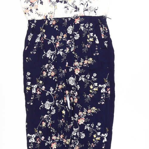 Oasis Women's Multicoloured Floral Jumpsuit Size 8