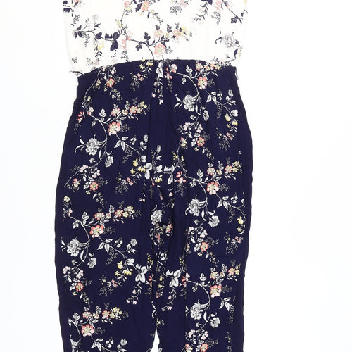 Oasis Women's Multicoloured Floral Jumpsuit Size 8