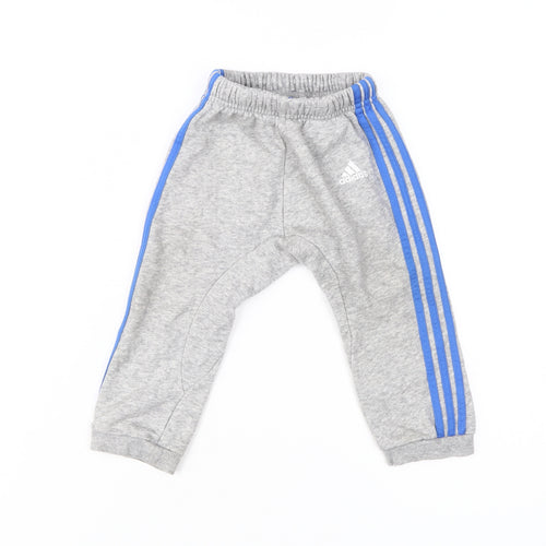 Adidas Unisex Baby Jogger Trousers Grey 12-18 Months