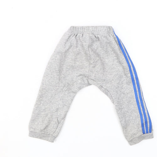 Adidas Unisex Baby Jogger Trousers Grey 12-18 Months