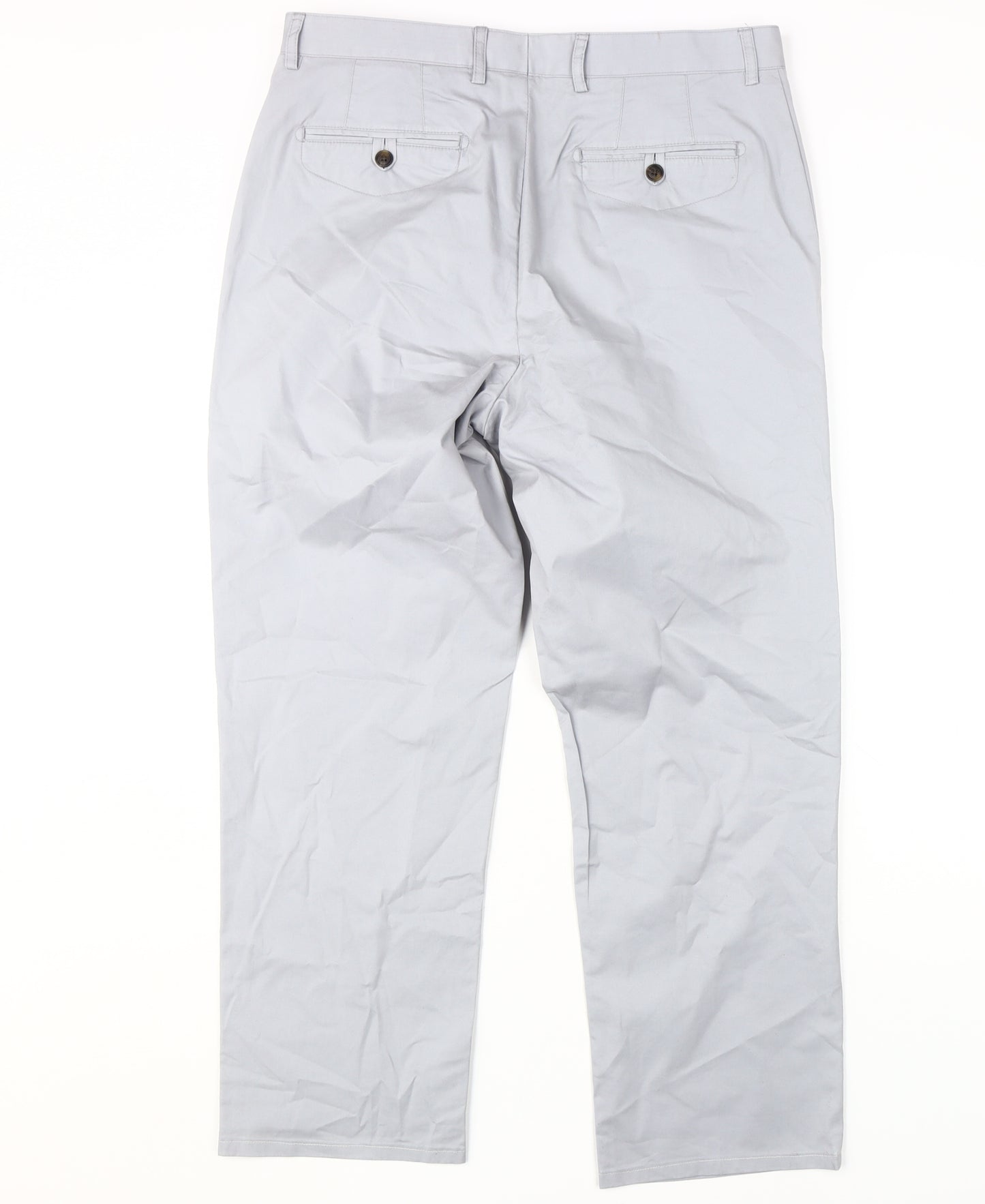 Jeff Banks Men's Grey Chino Trousers 34 Regular