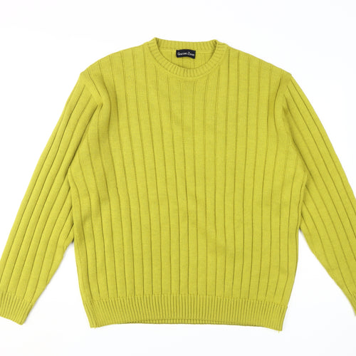 Giacomo Zinani Men's Green Wool Pullover Jumper L