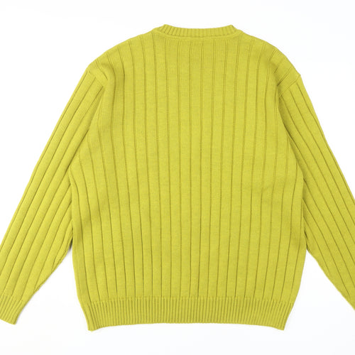 Giacomo Zinani Men's Green Wool Pullover Jumper L