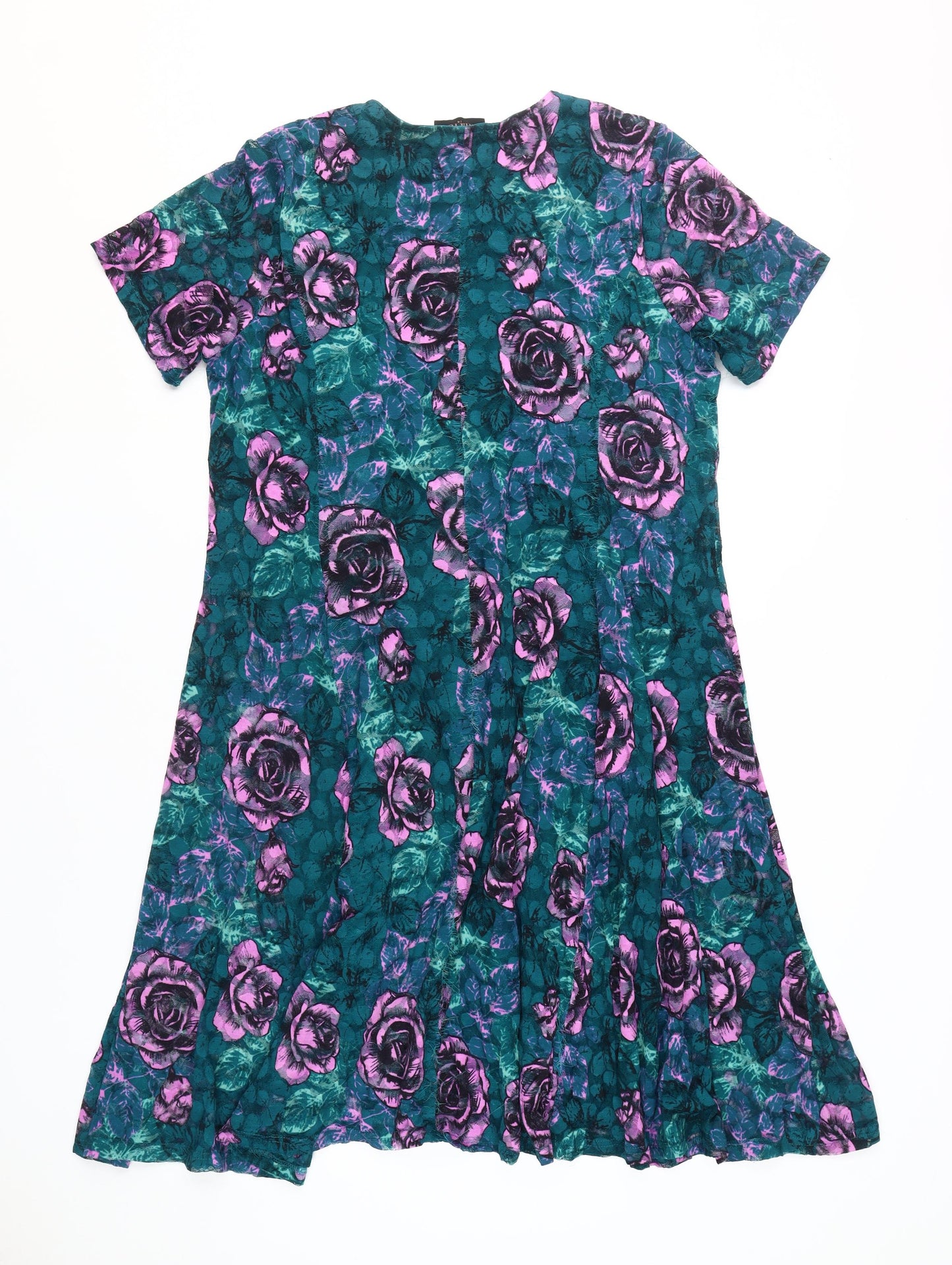 Anna Rose Women's Multicoloured Floral A-Line Dress Size 14