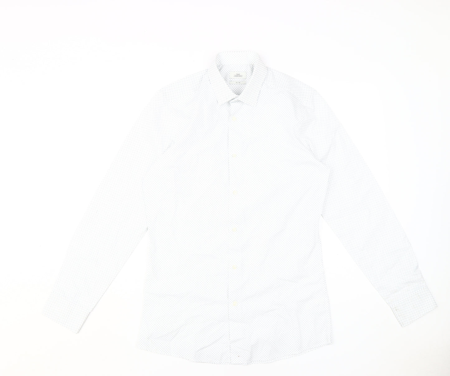 Next Men’s White Dress Shirt - Long Sleeve, Size 15