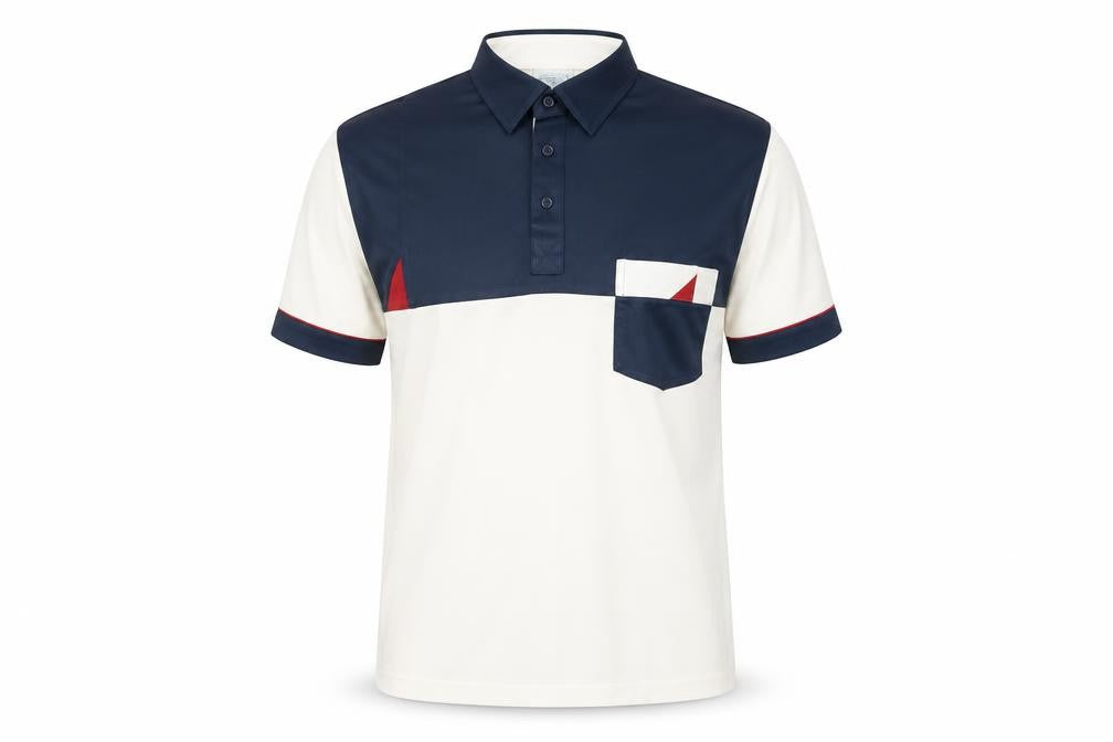 Front view of Canda Men's Multicoloured Polo Shirt L