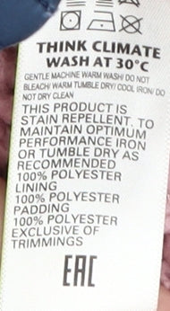 Marks and Spencer Girls Blue Polka Dot Puffer Jacket 3-4 Years