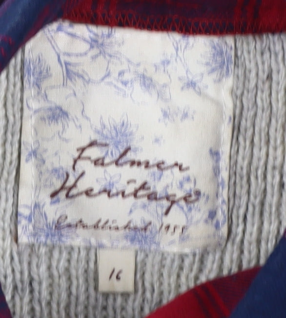 FatFace Women's Ivory Cable-Knit Jumper Size 16