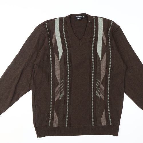 Greenwoods Men's XL Brown Pullover Jumper