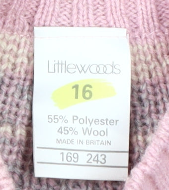 Littlewoods Women's Pink Cardigan Size 16