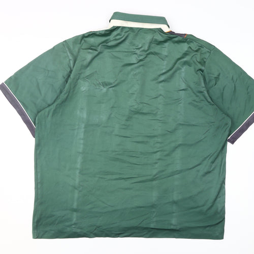 Marks and Spencer Men's XL Green Colourblock Polo
