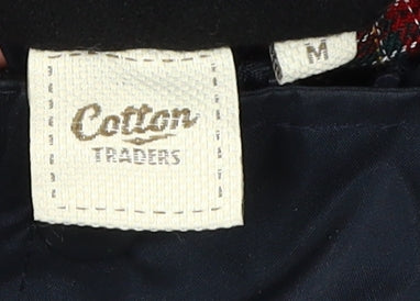 Cotton Traders Men's Blue M Rain Coat Hooded