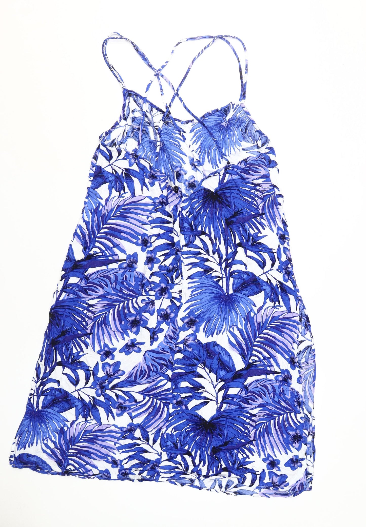 Marks and Spencer Women's Blue Floral Dress Size 20