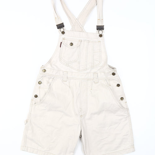 Next Women's Beige Dungaree One-Piece UK 8