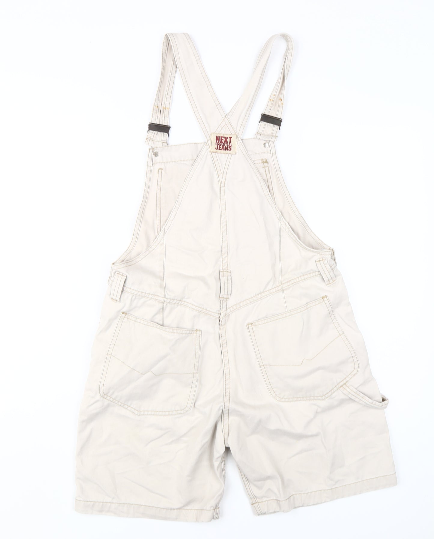 Next Women's Beige Dungaree One-Piece UK 8