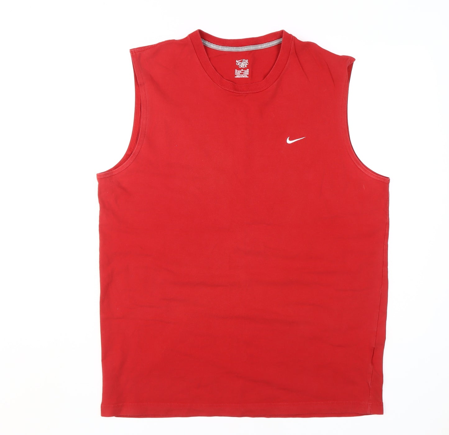 Nike Men's Red Sleeveless T-Shirt XL