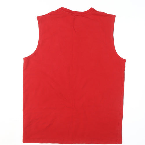 Nike Men's Red Sleeveless T-Shirt XL
