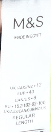 Marks and Spencer Women's Black Leggings - Size 12