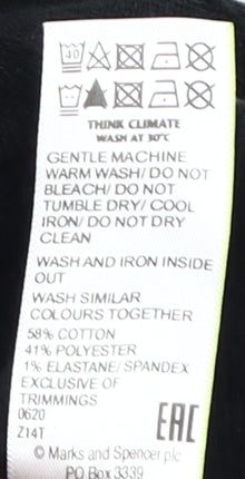 Marks and Spencer Women's Black Leggings - Size 12