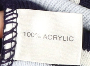 Fred Perry Men's Blue Striped Pullover S