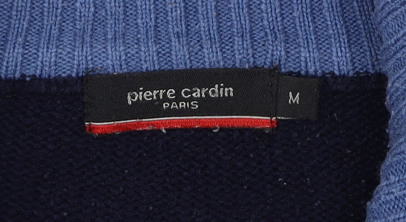 Pierre Cardin Men's Navy Pullover Jumper M, Casual Knit