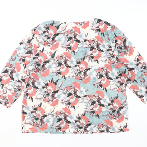 Marks and Spencer Women's Multicoloured Floral T-Shirt