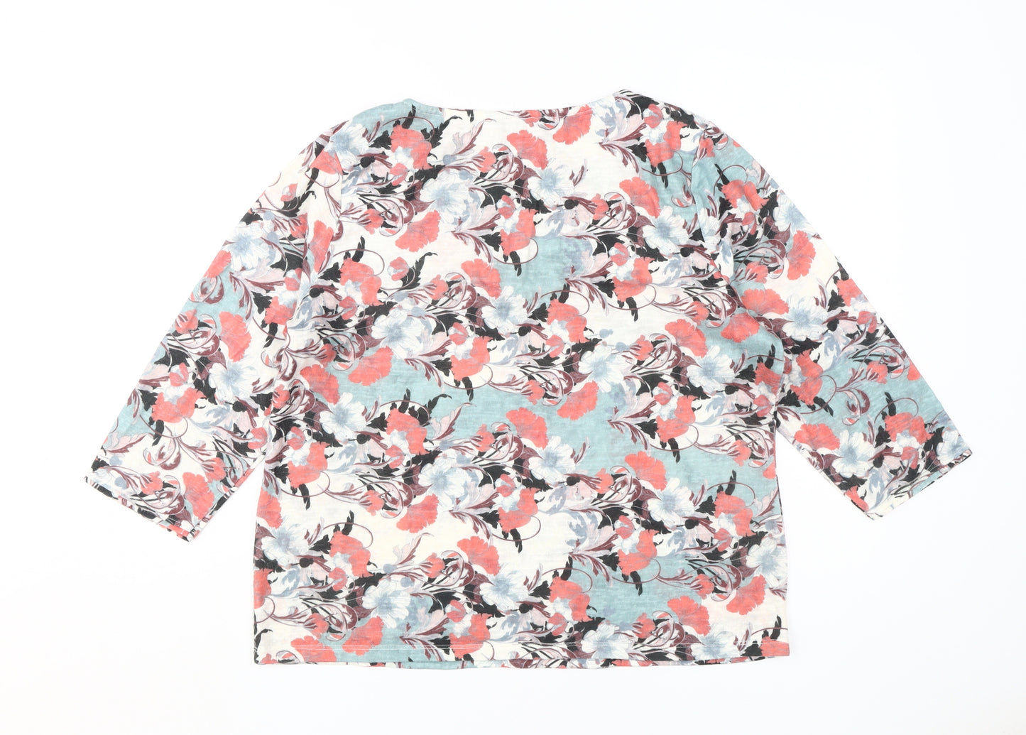 Marks and Spencer Women's Multicoloured Floral T-Shirt