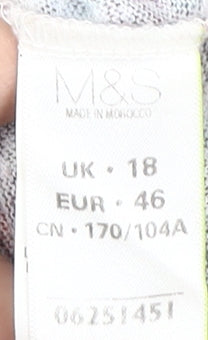 Marks and Spencer Women's Multicoloured Floral T-Shirt