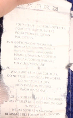 Slazenger Men's Blue Striped Polo T-Shirt, Size L