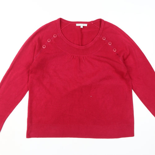 Per Una Women's Red Jumper Size 18 - Elegant Pullover