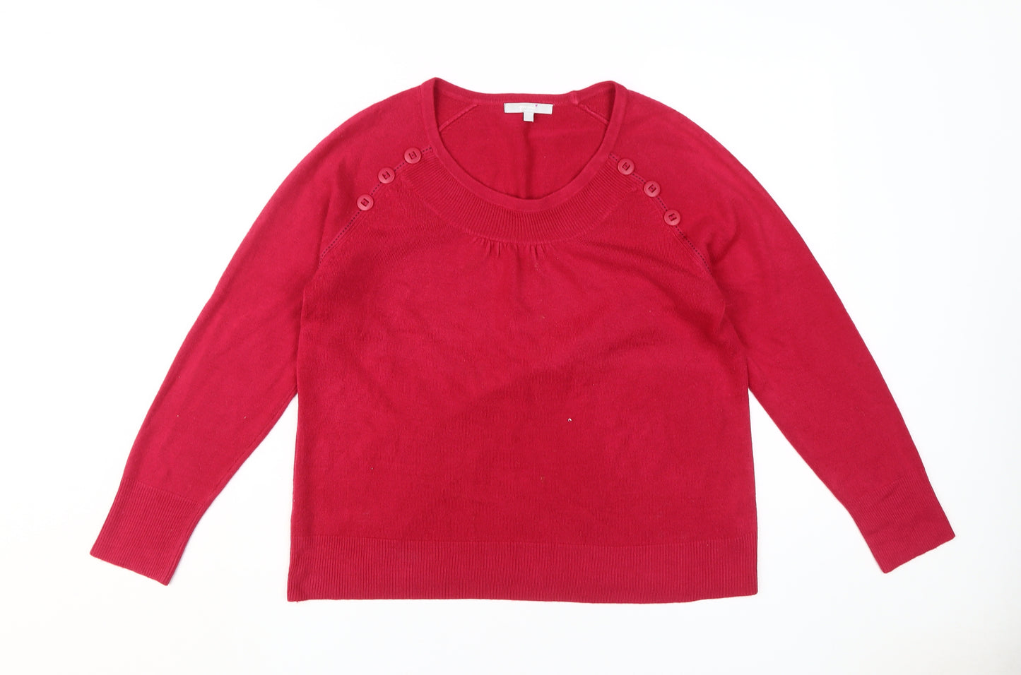 Per Una Women's Red Jumper Size 18 - Elegant Pullover