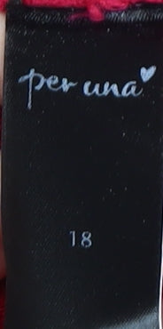 Per Una Women's Red Jumper Size 18 - Elegant Pullover