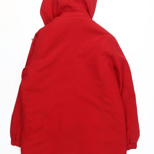 JBC Women's Red Parka Coat Size 12 - Stylish Winter Essential