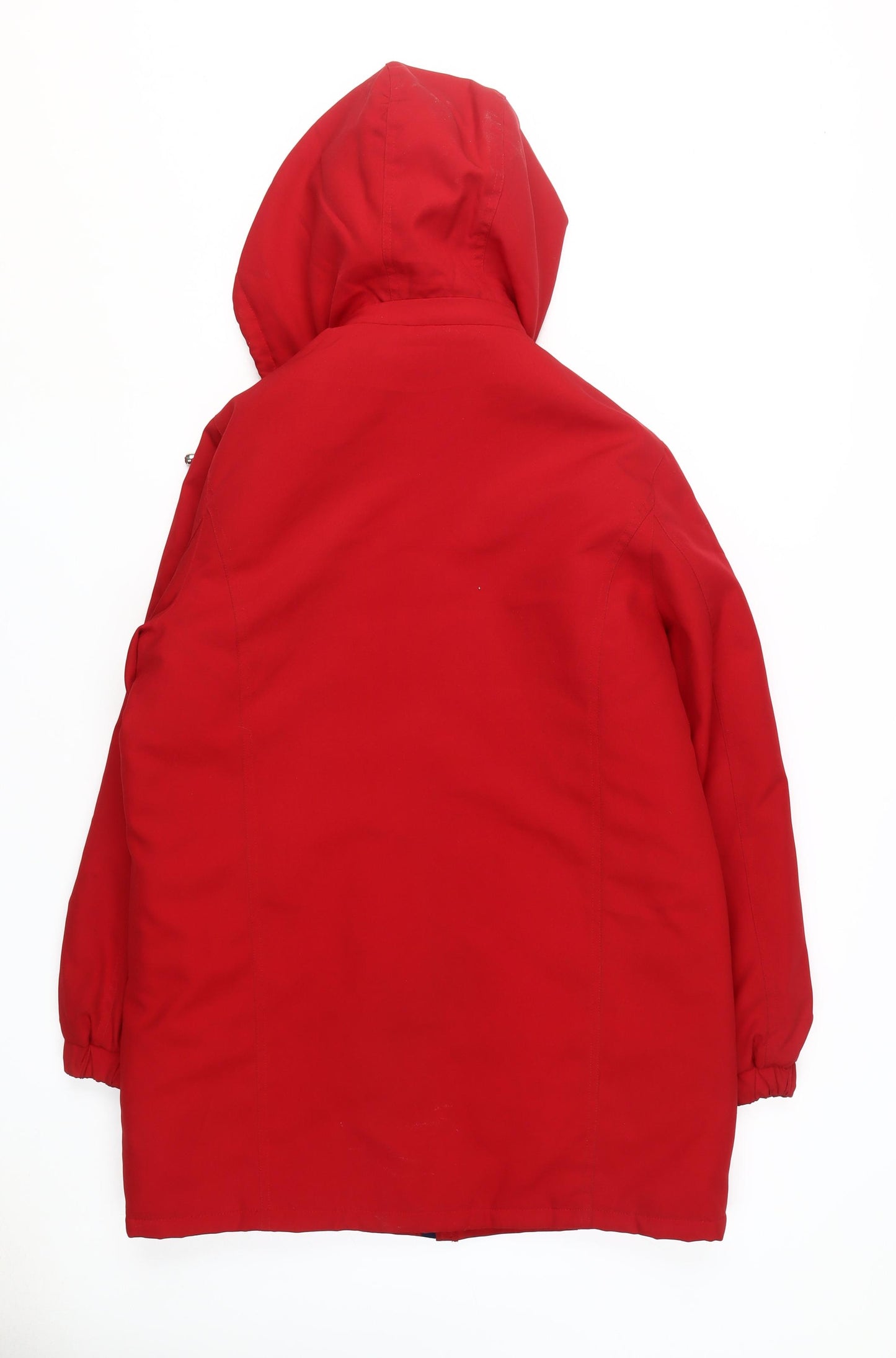 JBC Women's Red Parka Coat Size 12 - Stylish Winter Essential