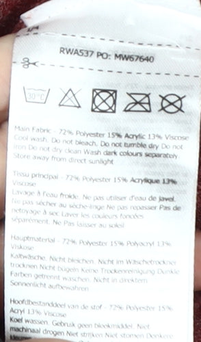 Regatta Women's Red Pullover Hoodie Size 16