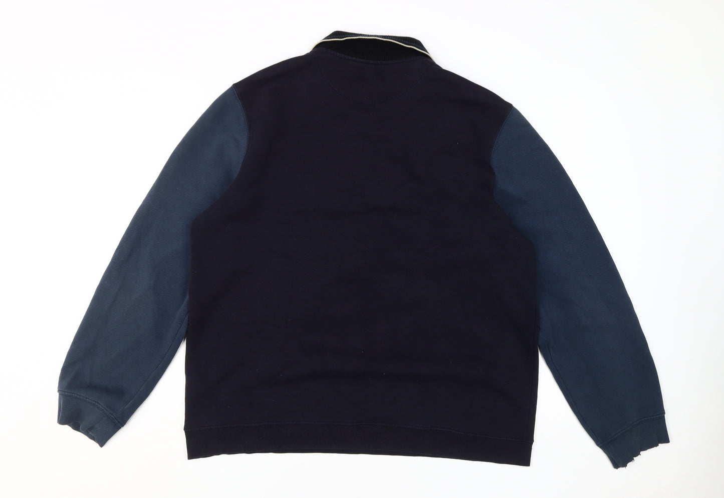 Tom Hagan Men’s Blue Henley Sweatshirt L