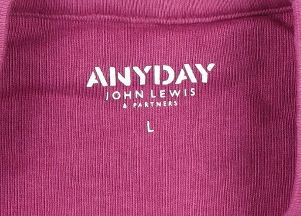 John Lewis Women Pink Large Pullover Sweatshirt