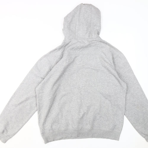 Adidas Men's Grey Pullover Hoodie, Size L
