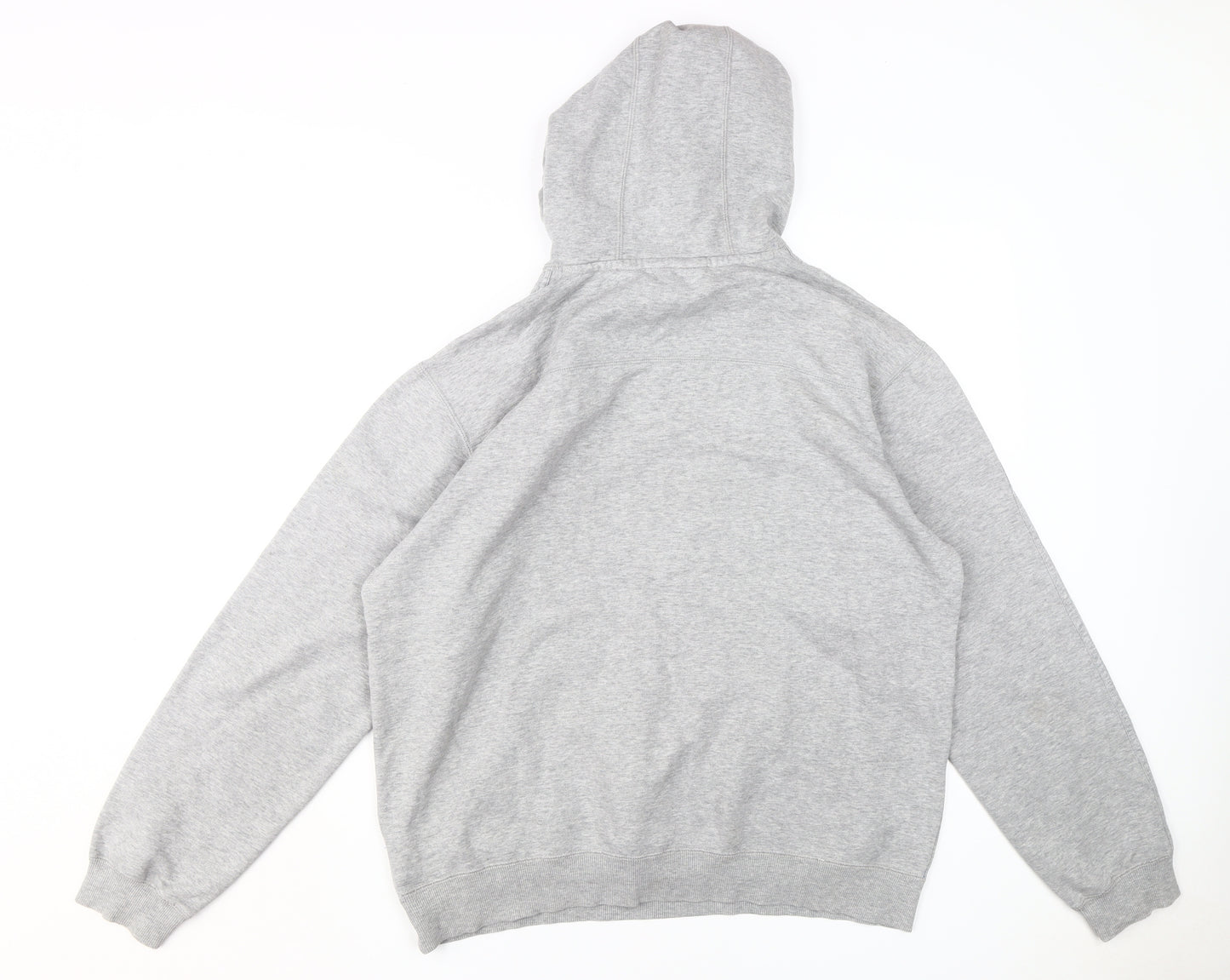 Adidas Men's Grey Pullover Hoodie, Size L