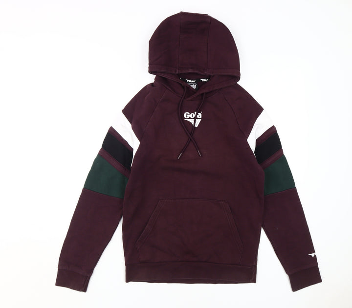 Gola Unisex Purple XS Pullover Hoodie Colourblock