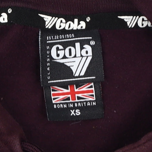 Gola Unisex Purple XS Pullover Hoodie Colourblock