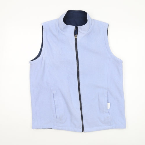 Jumper Women's Blue Waistcoat, L, Casual Sleeveless Vest