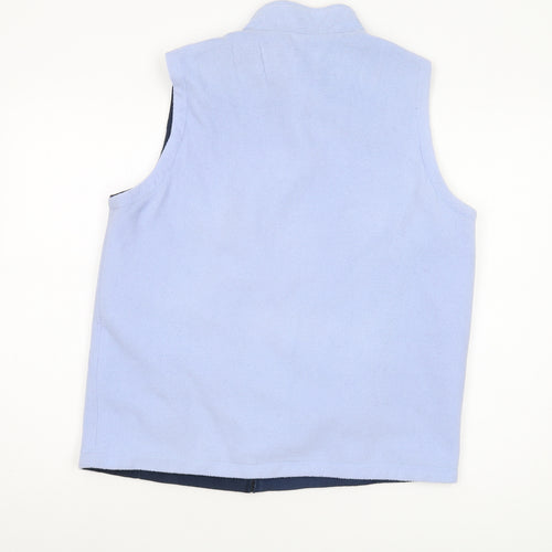 Jumper Women's Blue Waistcoat, L, Casual Sleeveless Vest