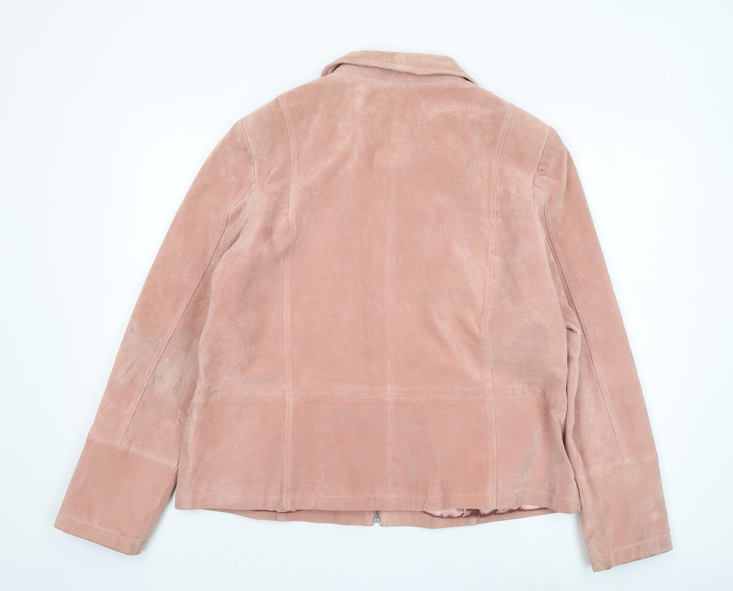 Papaya Women's Pink Suede Basic Jacket, Size 20