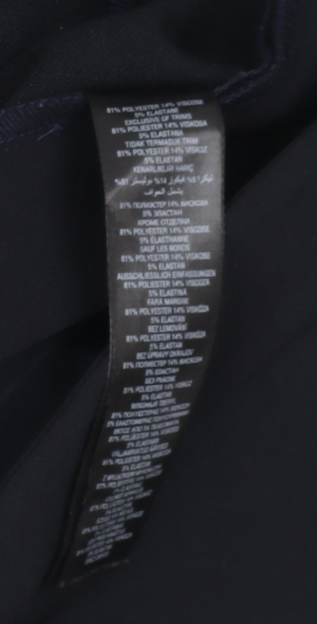 Jasper Conran Women's Black Straight Trousers Size 14