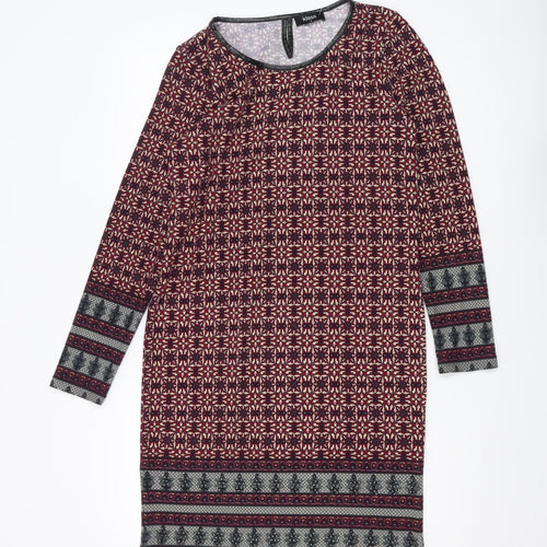 Klass Women's Multicoloured Geometric Dress, S