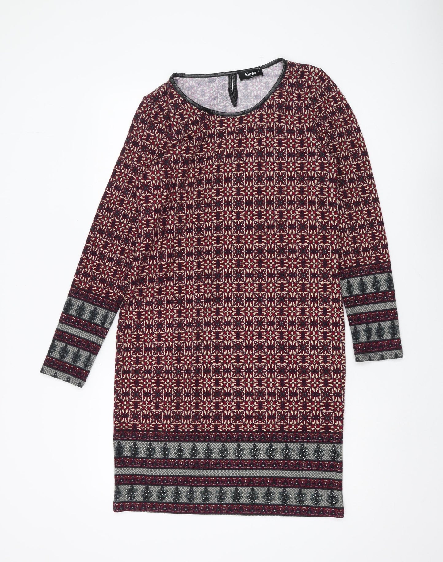 Klass Women's Multicoloured Geometric Dress, S