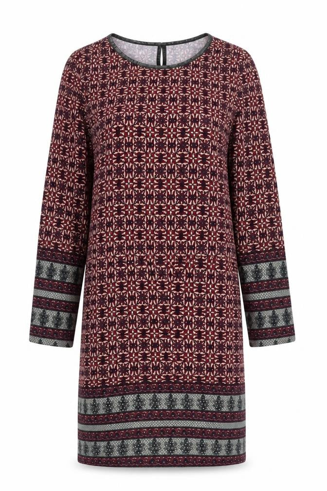 Front view of Klass Women's Multicoloured Geometric Dress, S